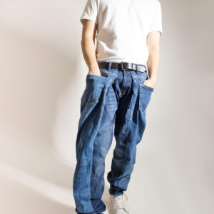 Sbrindellone: jeans invertito per uomo